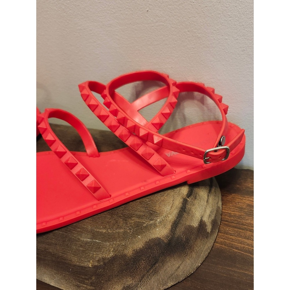 Fashion Nova Time‎ to Grind Studded Jelly Sandals - Size 10 - Picture 5 of 6